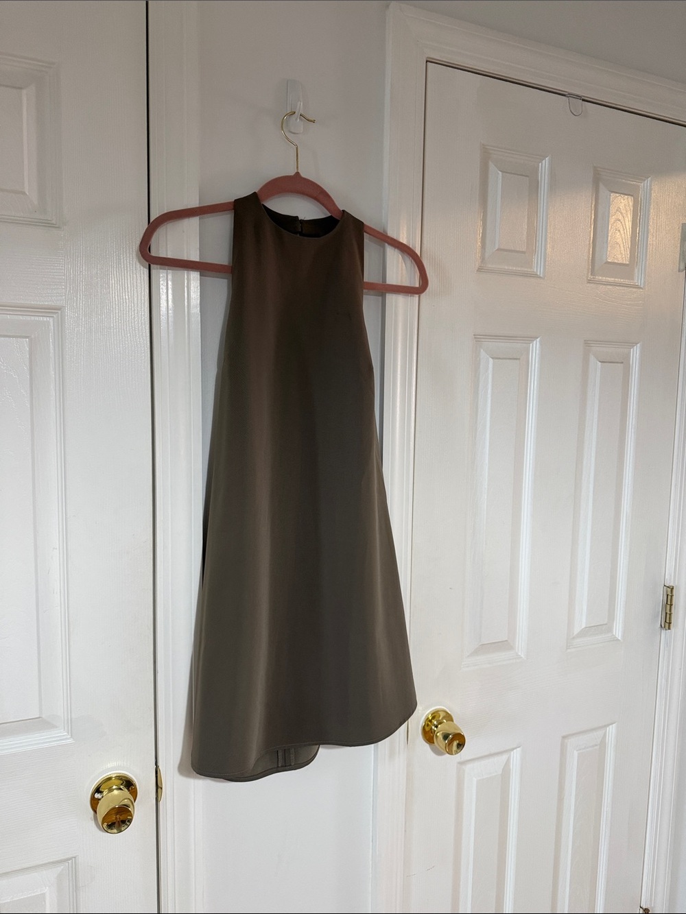Tobi Olive Green Sleeveless Mini Shift Dress